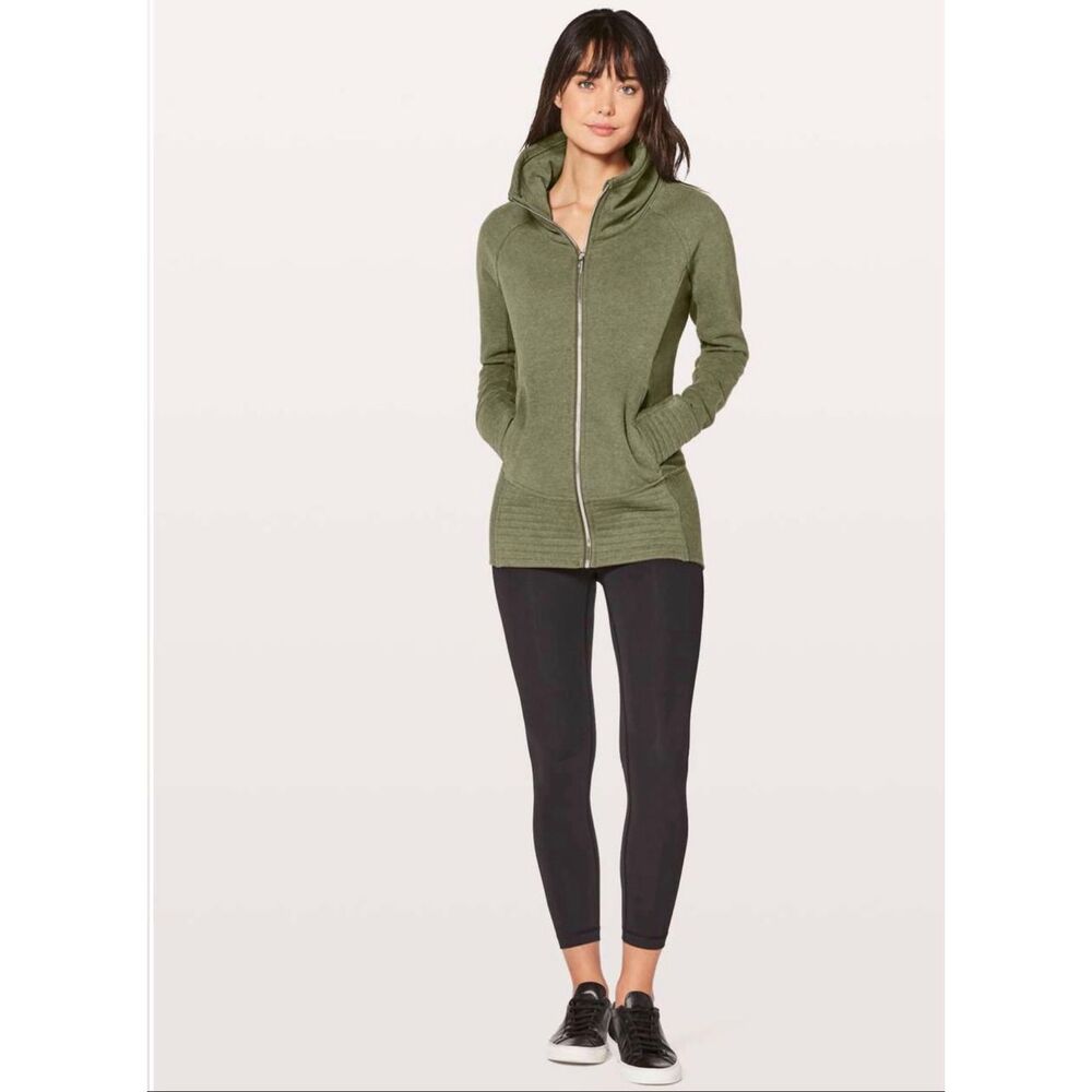 Lululemon Radiant Jacket II Heathered Fatigue Green